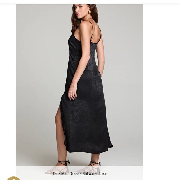 Saltwater Luxe - Tank Midi Dress - Black - Picture 3 of 3